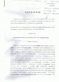Zamietnutie poverenie ex. na odvolanie opravneneho