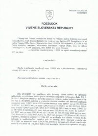 zamietnutie zmenkovej zaloby